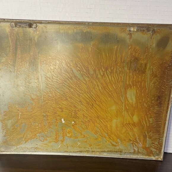 NWT Pair Wall Décor Rustic Tin French Fragrance Ad Signs with Antique Bathtubs - Picture 8 of 8